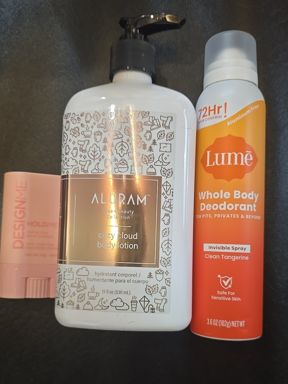 Aluram Cozy Cloud Body Lotion  Lume Deodrant Styling Wax Stick